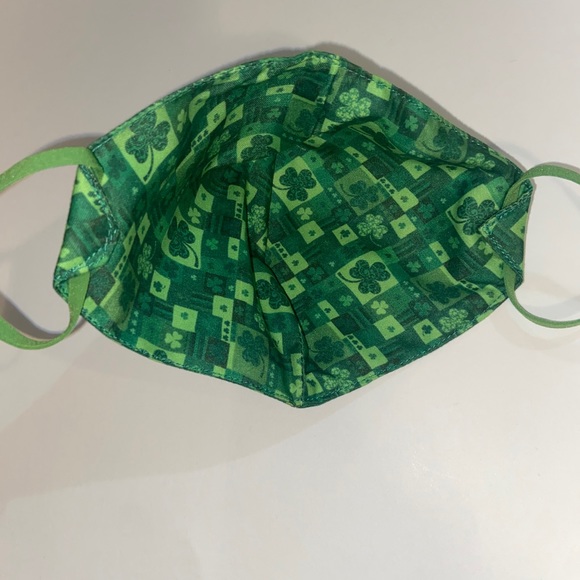 Handmade St. Patty’s Day Adult Face Mask - Picture 4 of 4